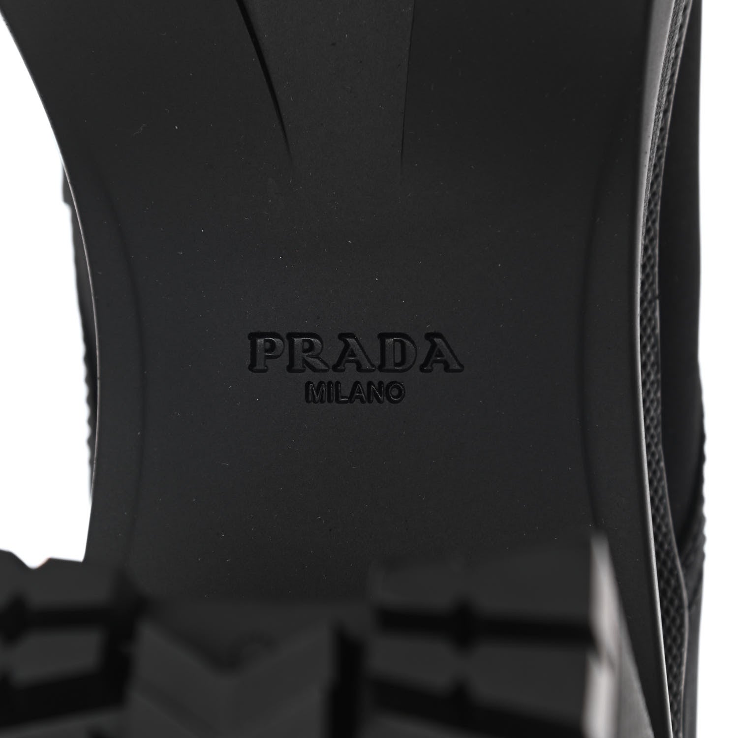 Prada Re-Nylon Spazzolato Metal Triangle Logo Tall 55mm Combat Boots 38 Black 6 of 9