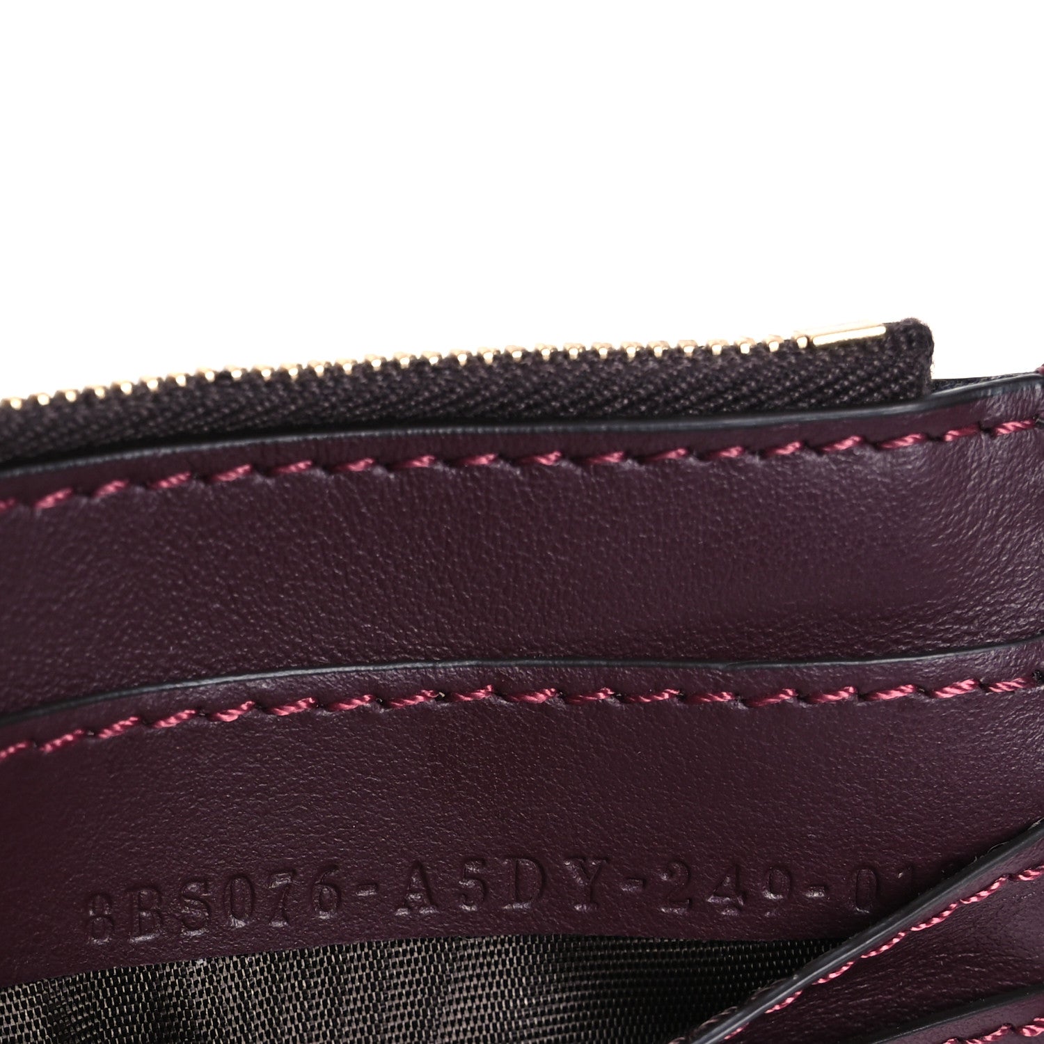 Fendi Vitello Grace Matte Fendigraphy Wallet on Chain Rosso Roma 8 of 16