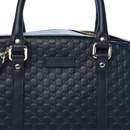 Gucci Microguccissima Medium Crossbody Bag Blue 10 of 11