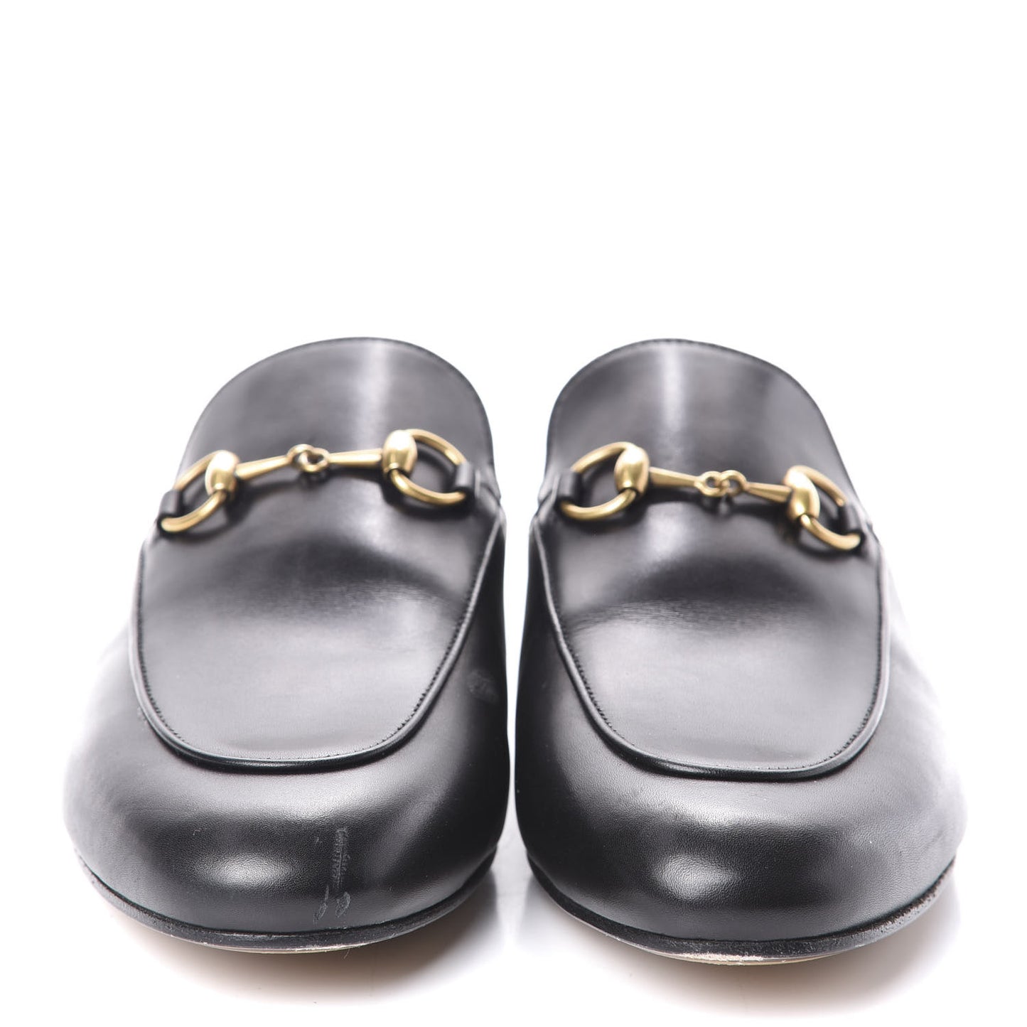 Calfskin Womens Princetown Slippers 37.5 Black