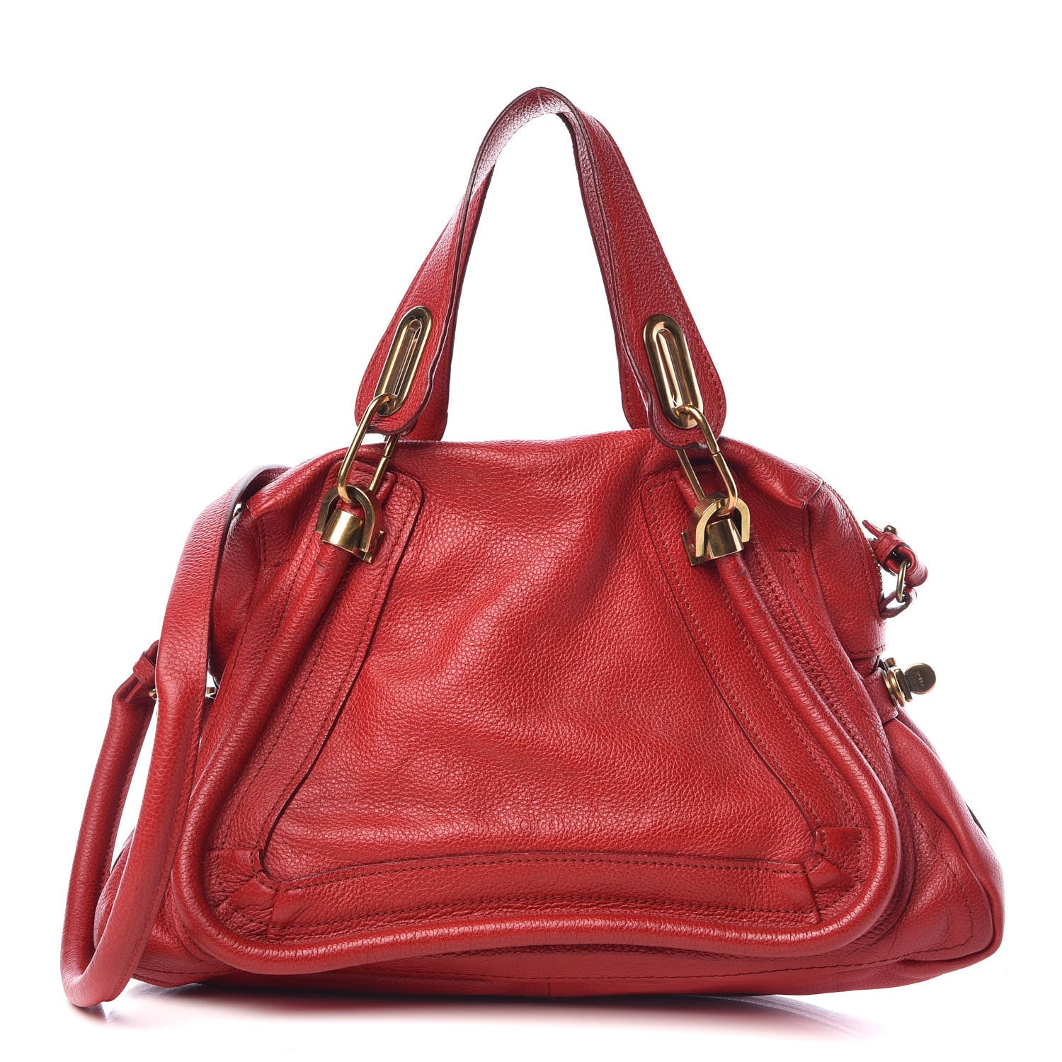 Chloe Calfskin Medium Paraty Holly Berry 1 of 17