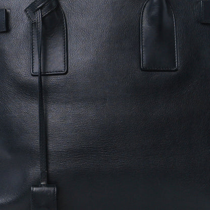 Saint Laurent Calfskin Large Sac de Jour Carryall Navy Blue 10 of 13