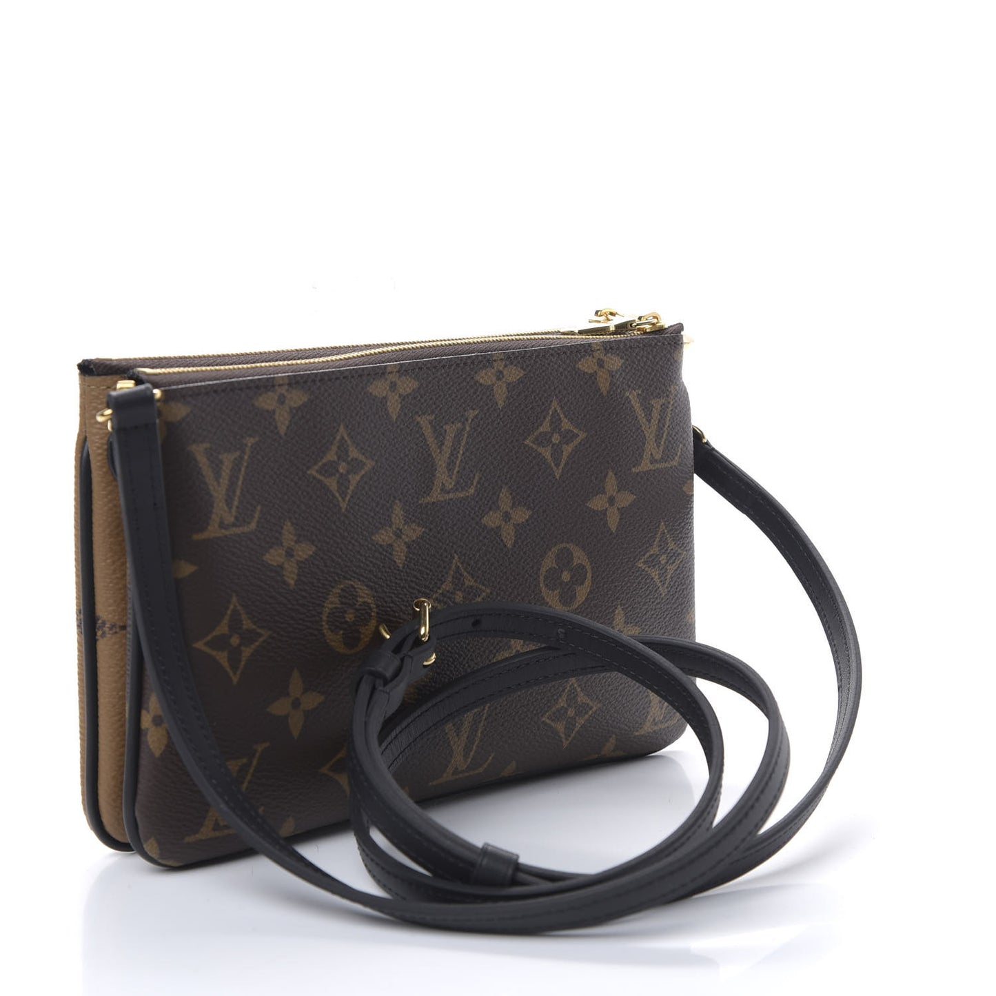 Reverse Monogram Giant Double Zip Pochette