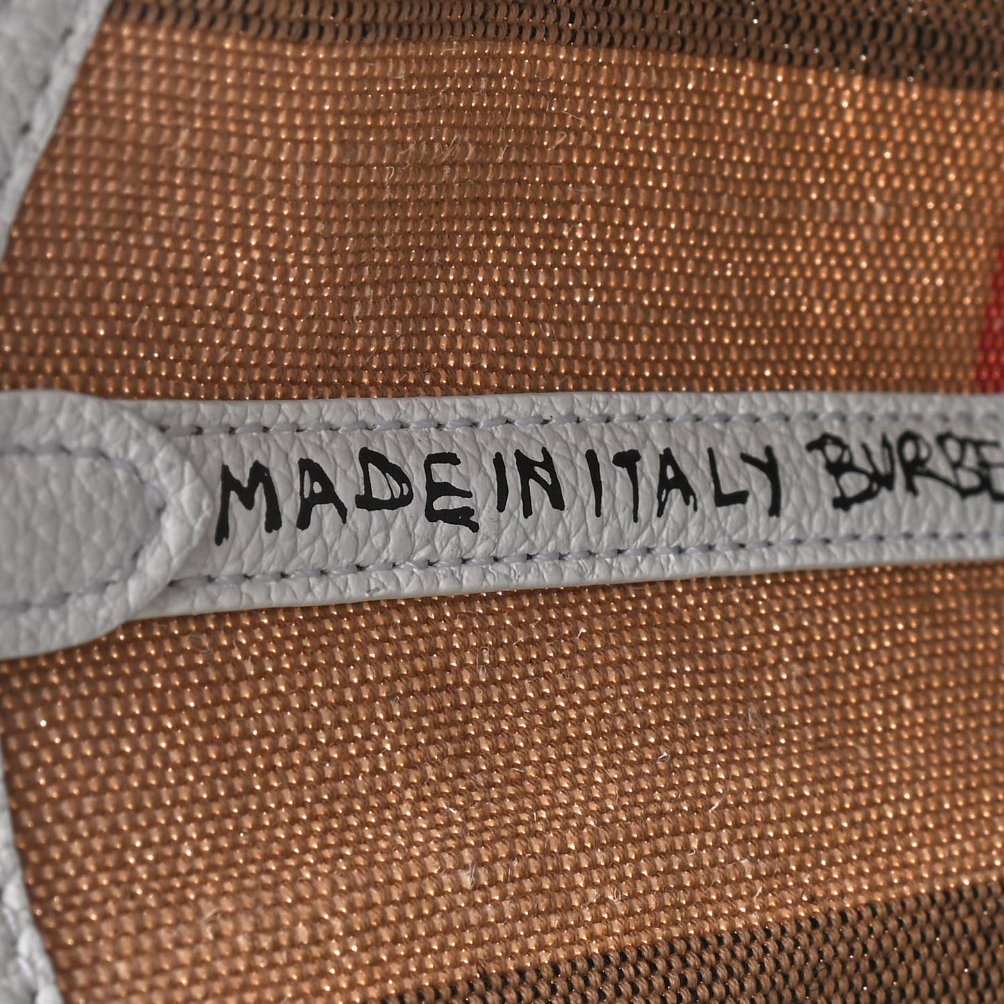 Coated Canvas Mega Check Medium Doodle Tote White