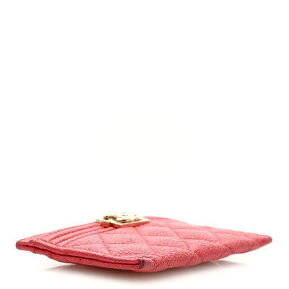 Chanel Caviar Quilted Boy Card Holder Red 4 of 11