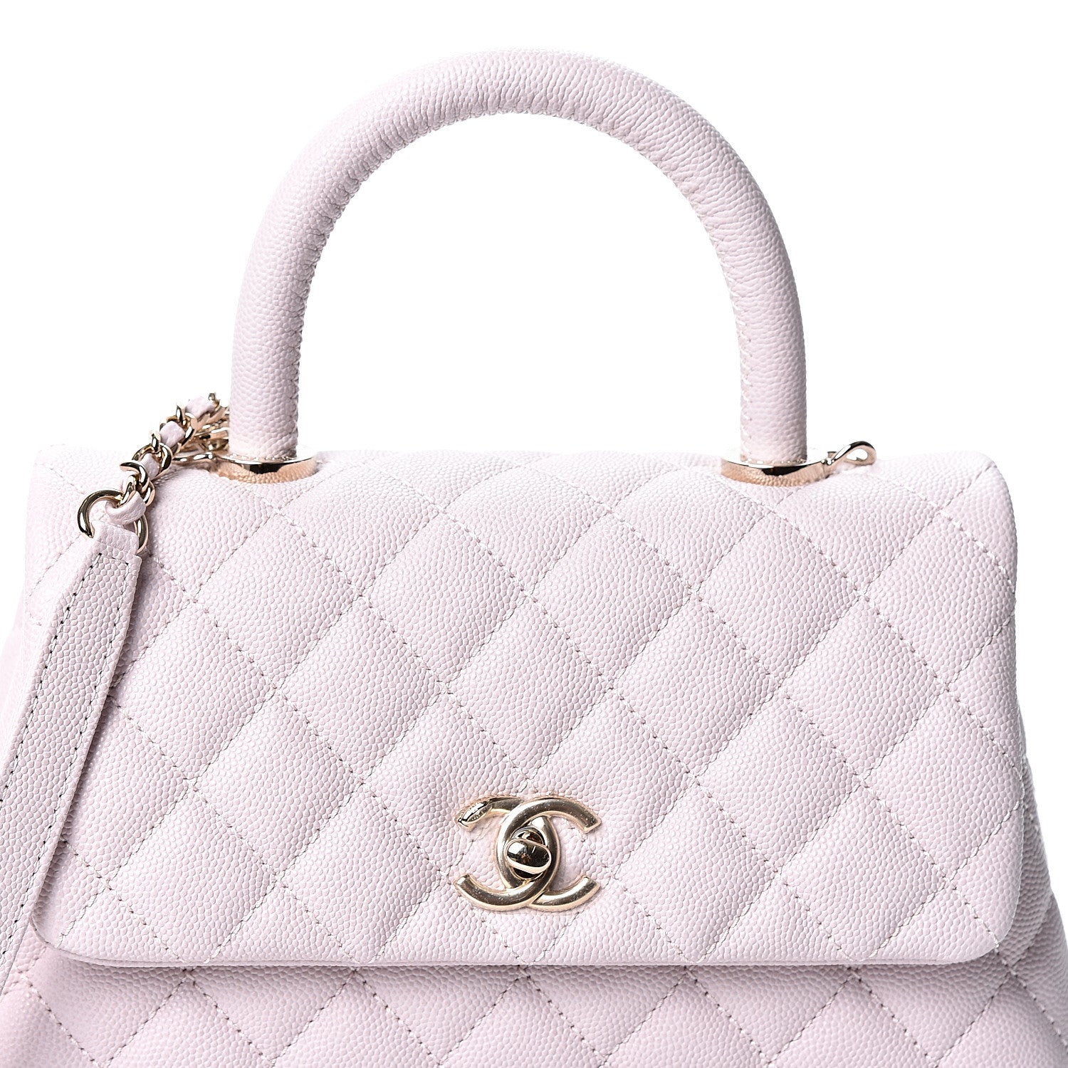 Chanel Caviar Quilted Mini Coco Handle Flap Lilas Lilac 7 of 10