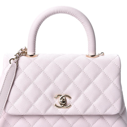 Chanel Caviar Quilted Mini Coco Handle Flap Lilas Lilac 7 of 10
