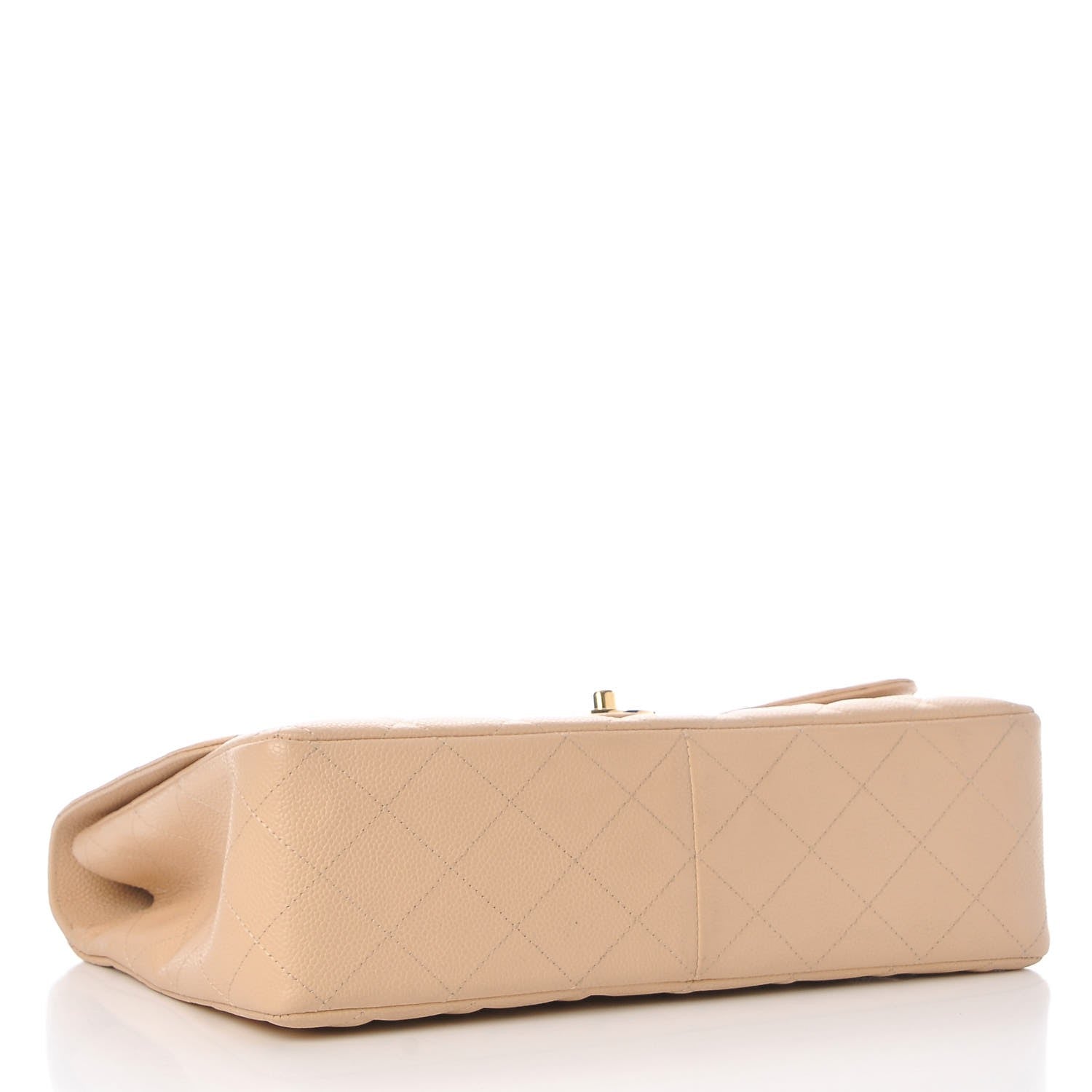 Chanel Caviar Quilted Jumbo Single Flap Beige Clair 5 of 8