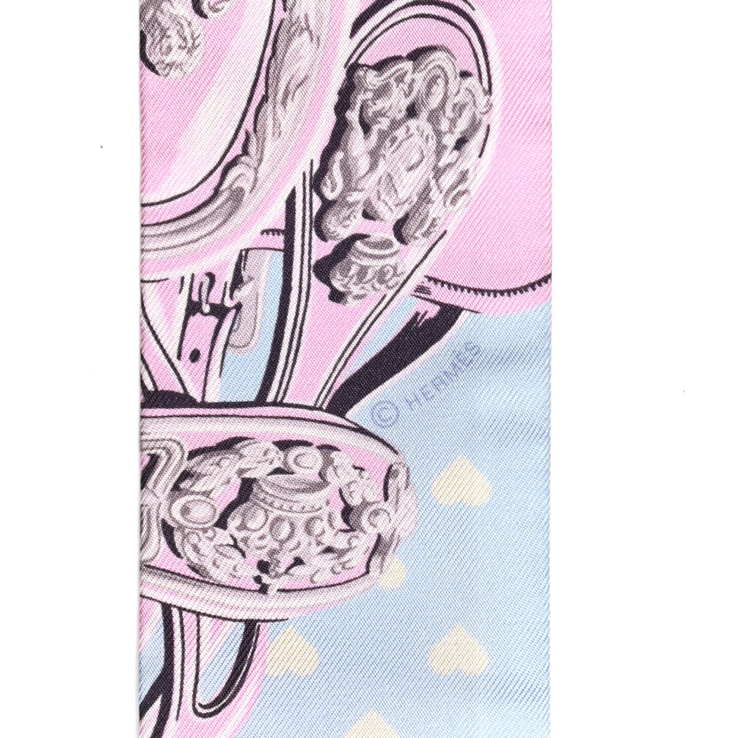 Silk Brides De Gala Love Twilly Bleu Ciel Parme Vert