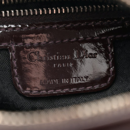 Christian Dior Patent Cannage Medium Lady Dior Burgundy Red 6 of 10