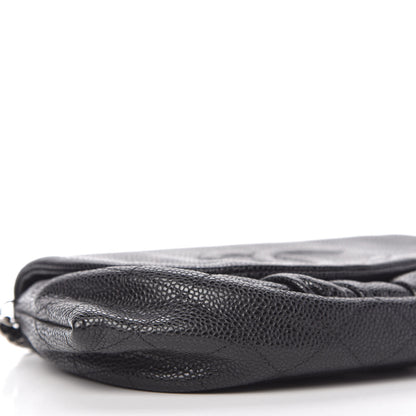 Chanel Caviar Half Moon Wallet On Chain WOC Black 6 of 10