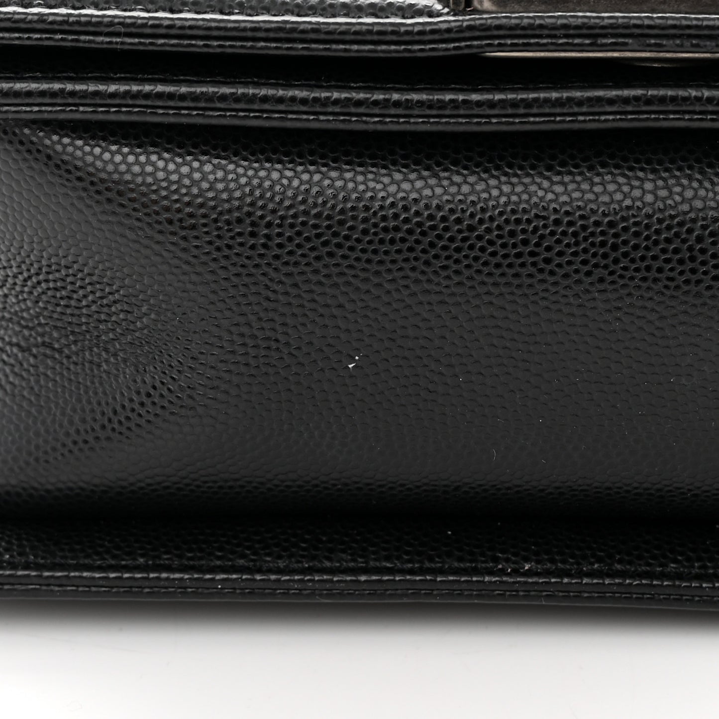 Caviar Quilted Small Boy Flap Black