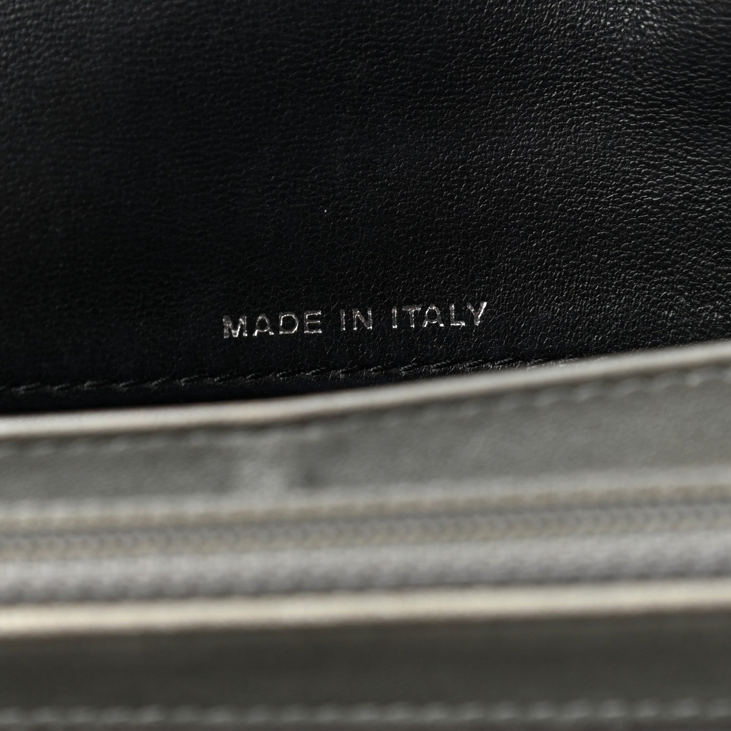 Chanel Lambskin Camellia Embossed Flap Wallet Black 7 of 15