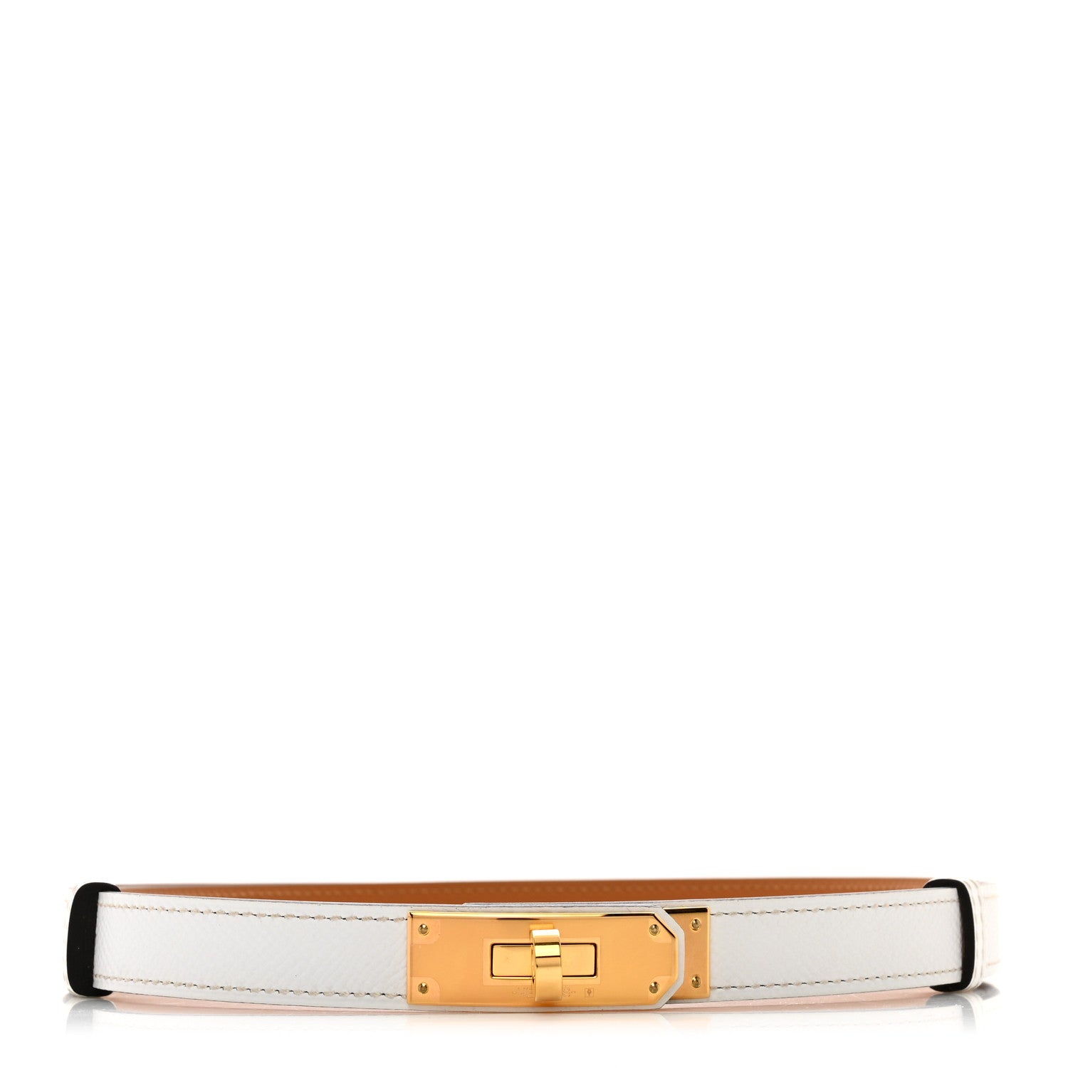 Hermes Epsom Kelly Belt White 1 of 4