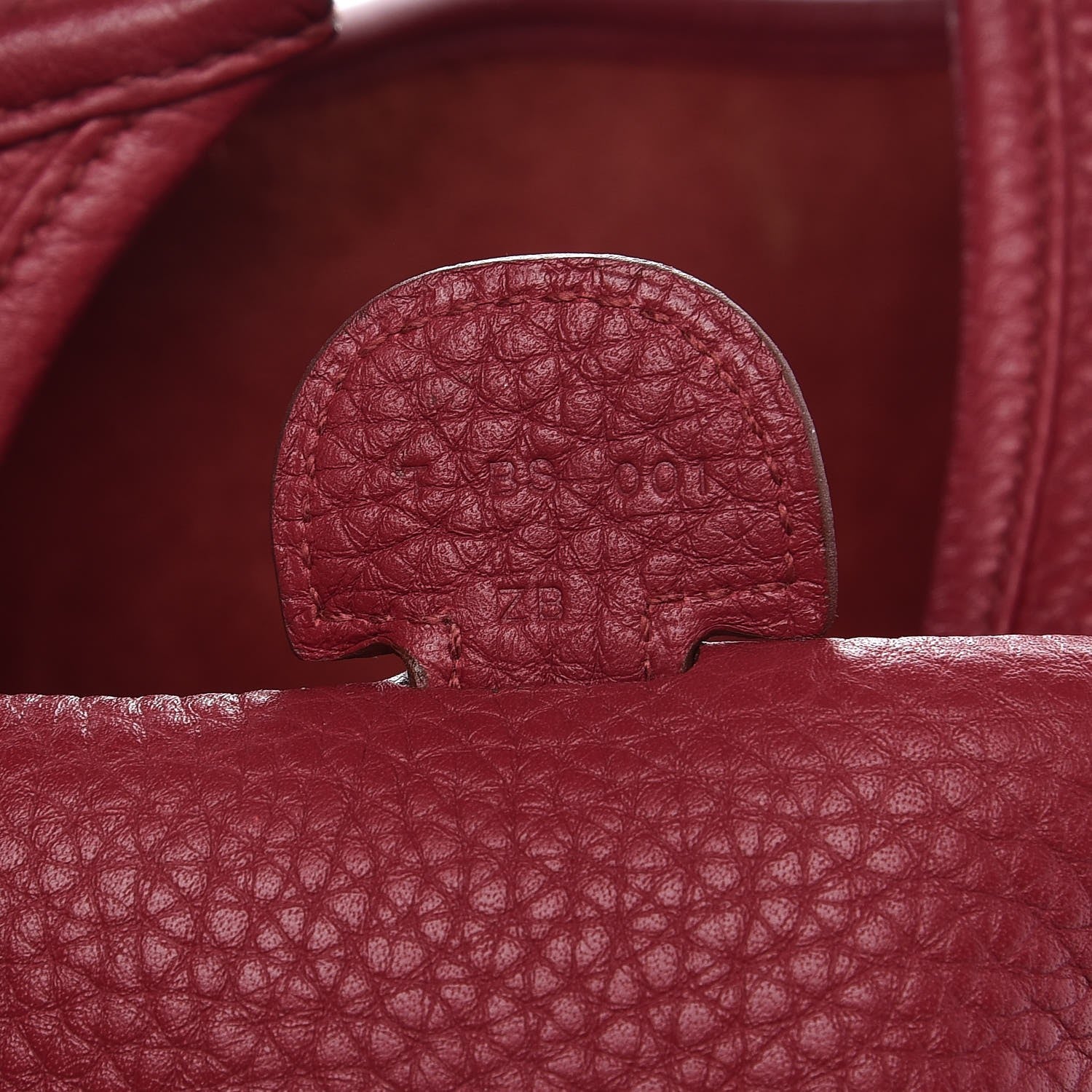Hermes Taurillon Clemence Evelyne III GM Rubis 7 of 8