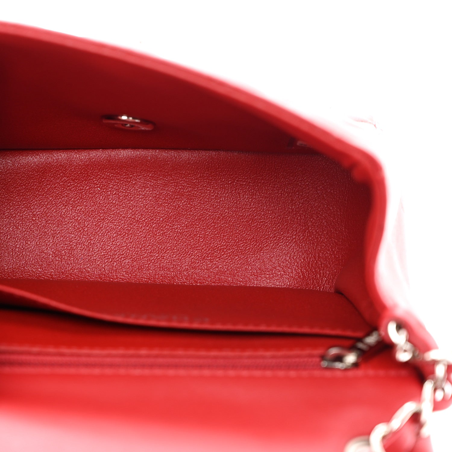 Chanel Lambskin Quilted Mini Square Flap Red 5 of 10