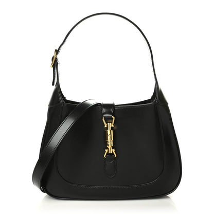 Gucci Boarded Dyana Lux Calfskin Small Jackie 1961 Hobo Black 1 of 11