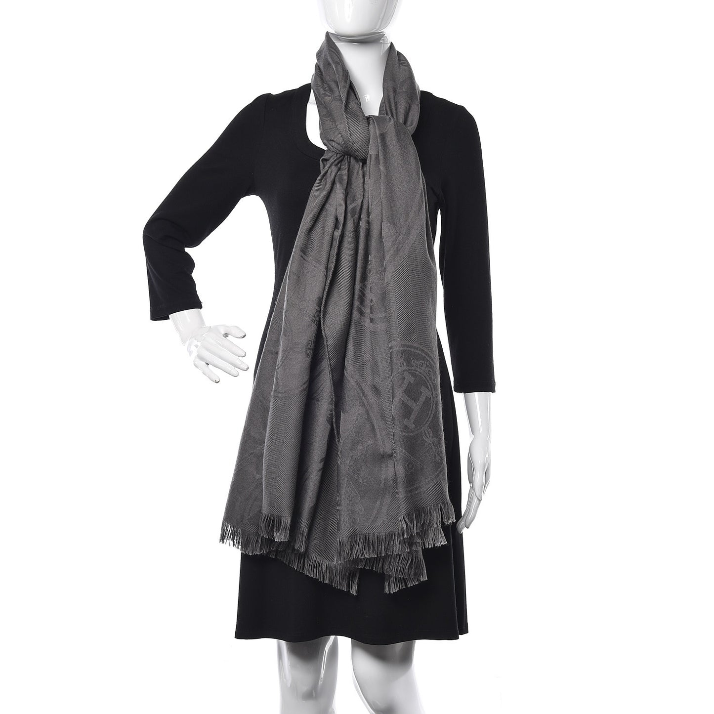 Cashmere Silk New Libris Stole Flanelle