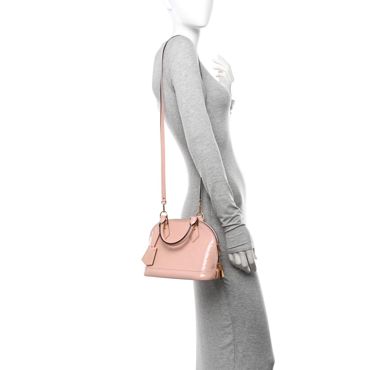 Louis Vuitton Vernis Alma BB Rose Ballerine 2 of 10