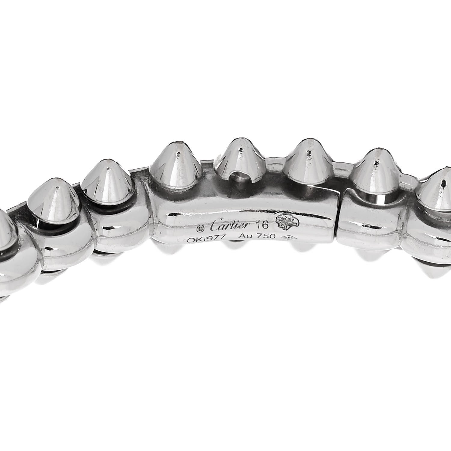 Cartier 18K White Gold Medium Clash De Cartier Bracelet 16 3 of 4