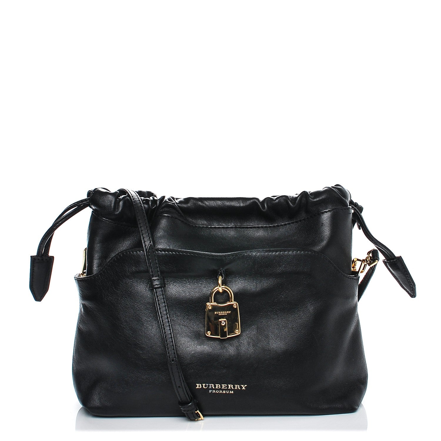 Burberry Derby Calfskin Little Crush Black 1 of 7