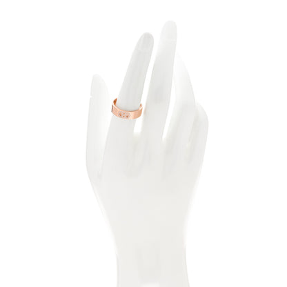 Hermes 18K Rose Gold Diamond PM H D'Ancre Ring 56 7.75 2 of 5