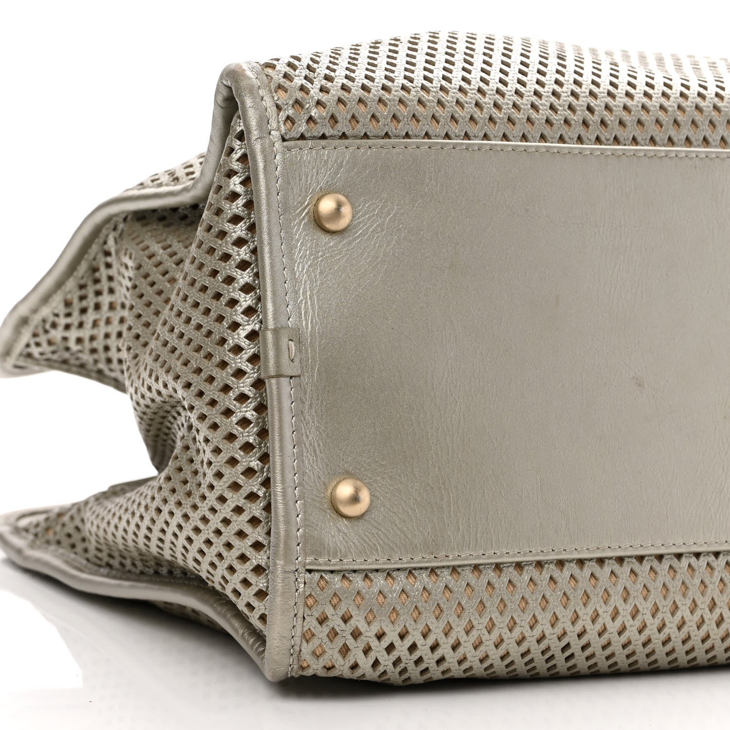 Chanel Metallic Calfskin Perforated Up In The Air Tote Silver 8 of 13