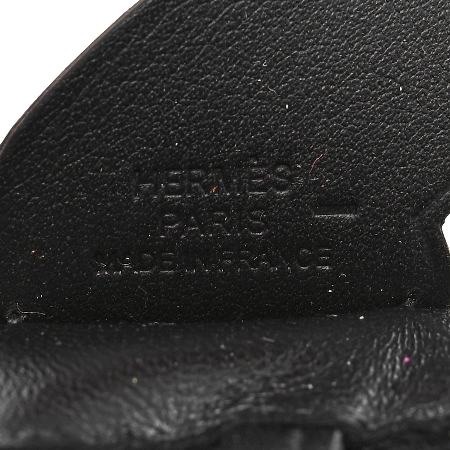 Hermes Milo Lambskin Lizard Touch Grigri Rodeo Pegase Horse Bag Charm PM So Black 3 of 4