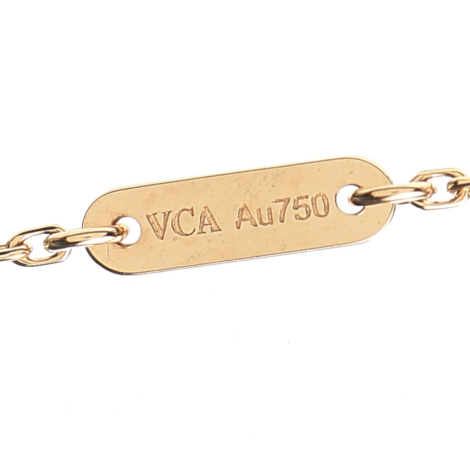 Van Cleef & Arpels 18K Yellow Gold Mother of Pearl Sweet Alhambra Butterfly Pendant Necklace 6 of 8
