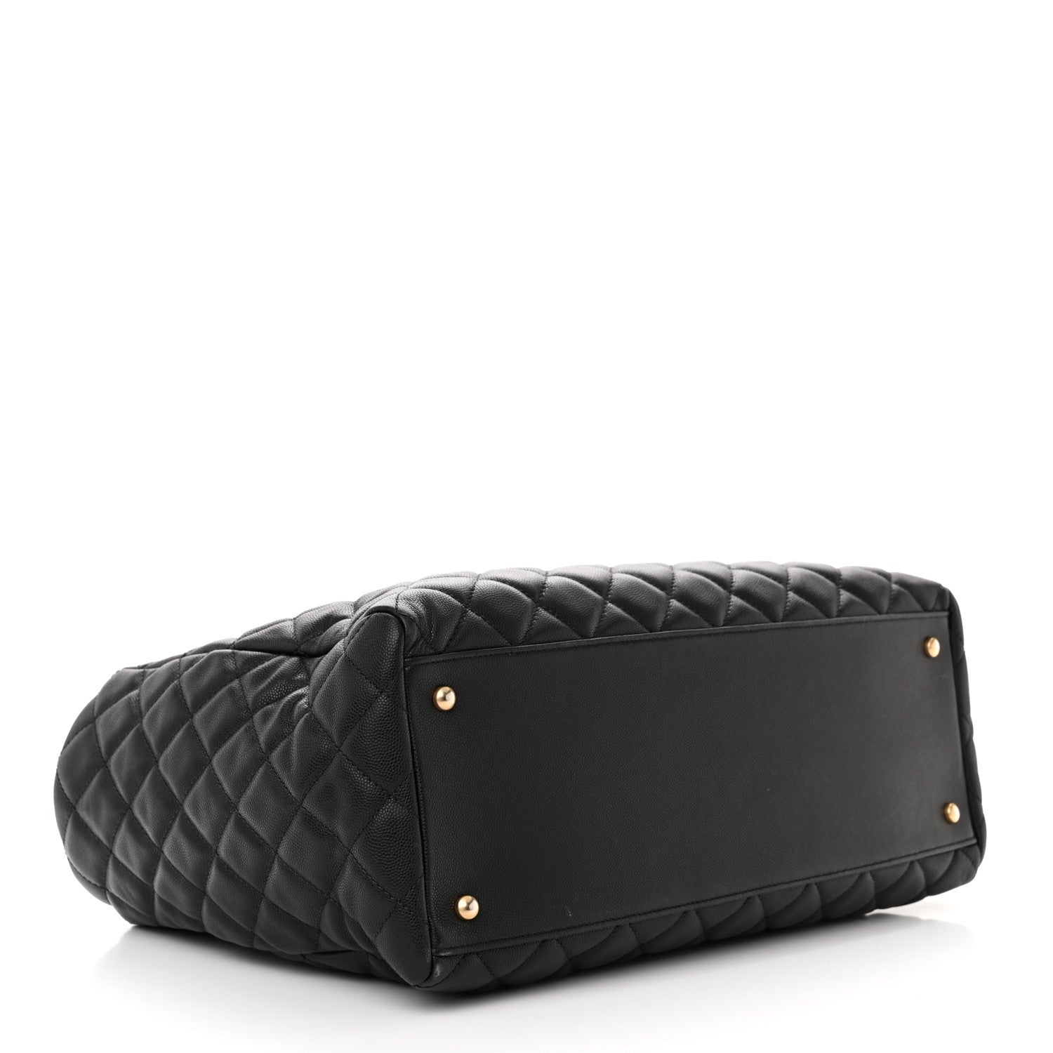 Chanel Caviar Quilted Large Coco Handle Shopping Tote Black 4 of 14