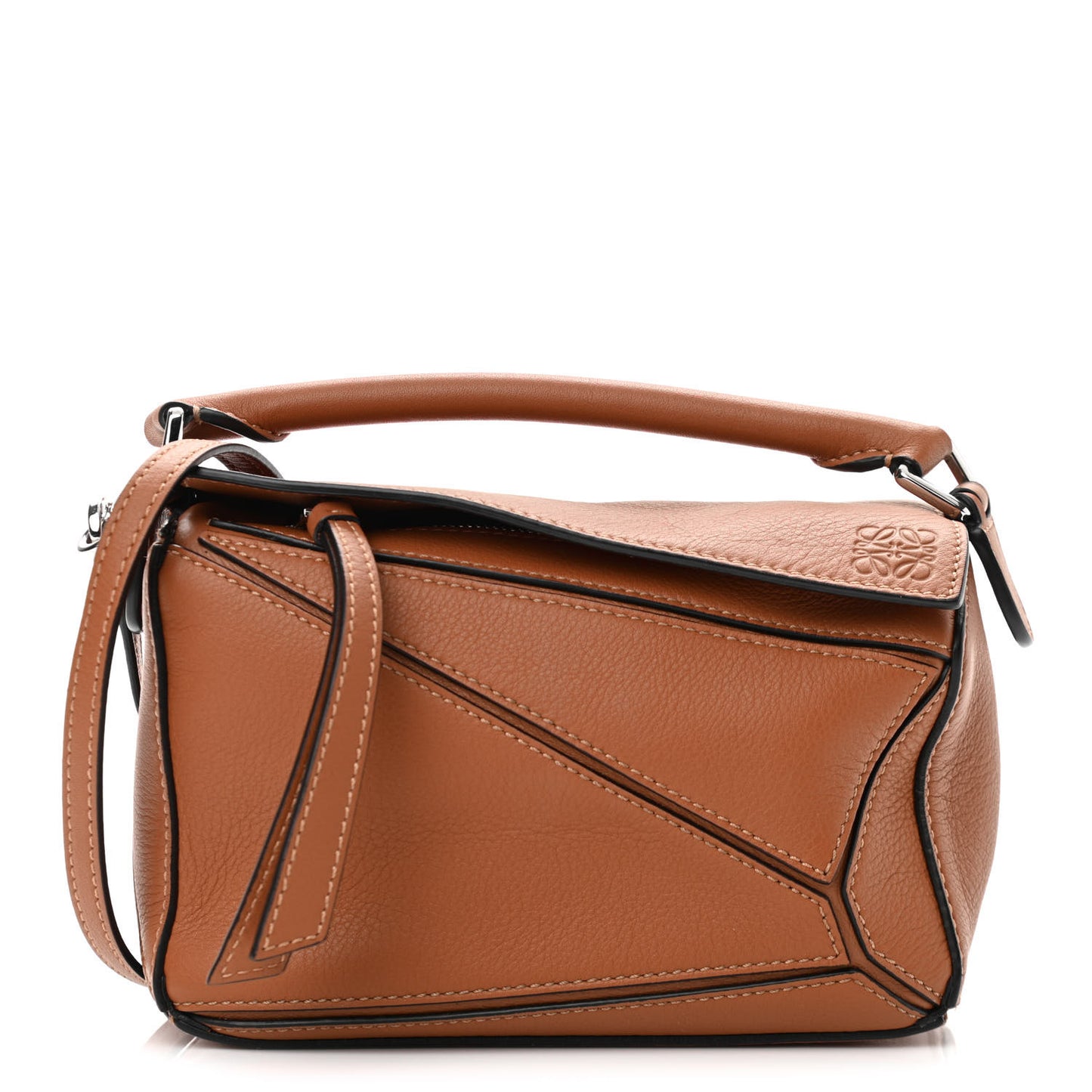 Calfskin Mini Puzzle Bag Tan