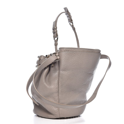 Alexander Wang Pebbled Lambskin Diego Bucket Bag Oyster 3 of 10