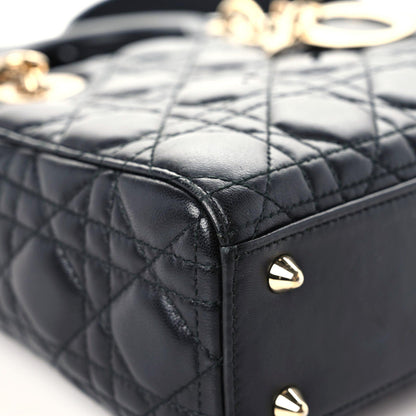 Christian Dior Lambskin Cannage Small Lucky Badges My Lady Dior Black 5 of 22