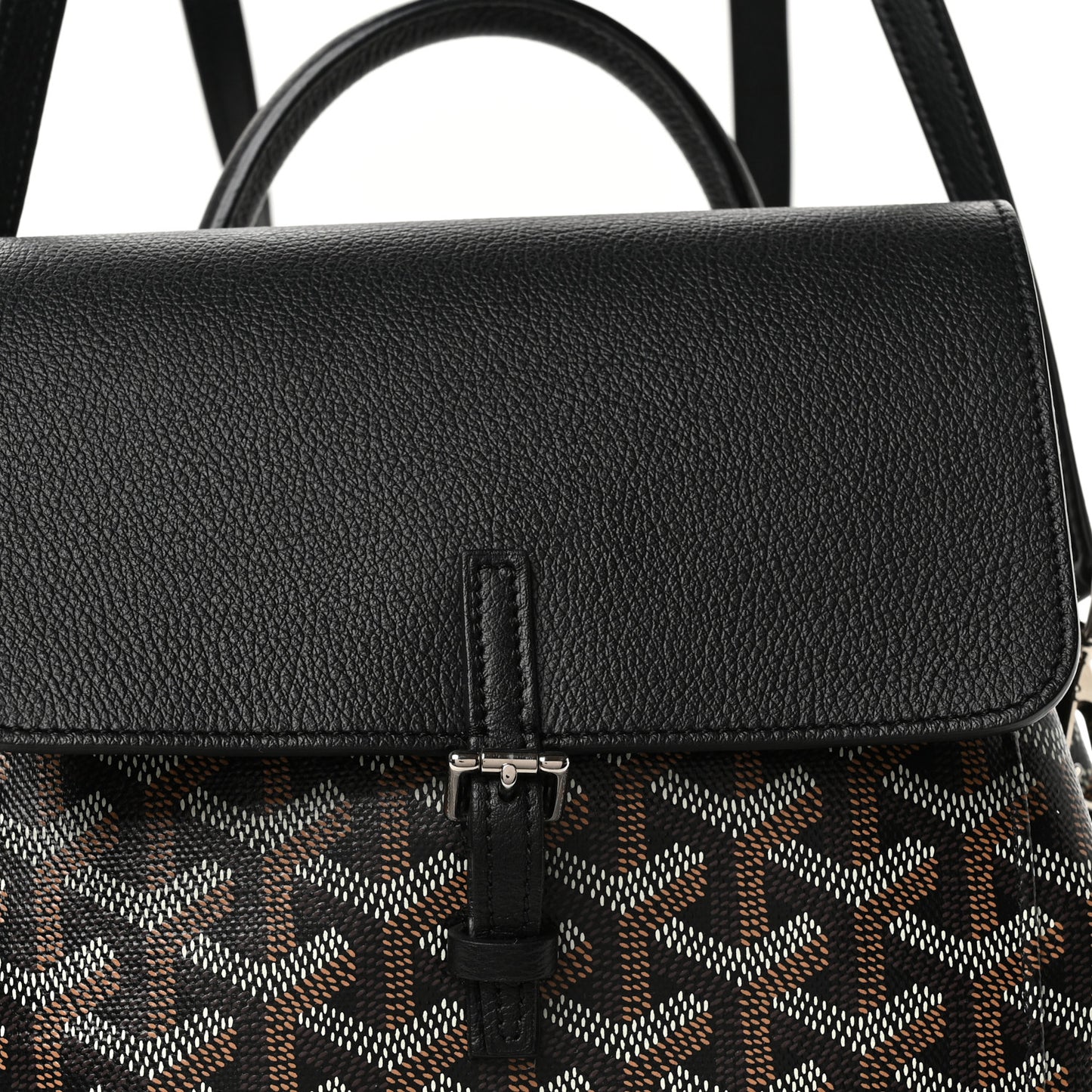 Goyardine Calfskin Mini Alpin Backpack Black