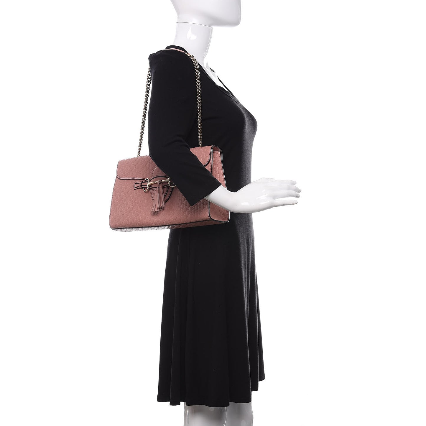 Microguccissima Medium Emily Chain Shoulder Bag Soft Pink
