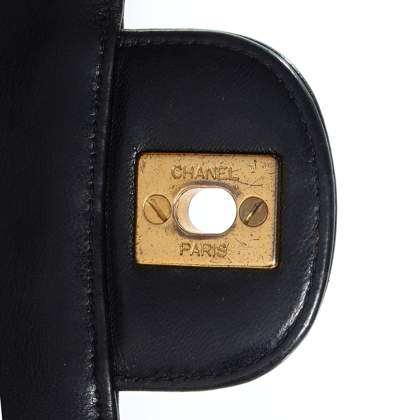 Lambskin Double Sided Small Flap Black