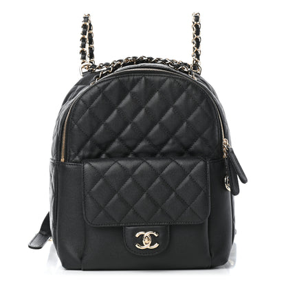 Chanel Caviar Quilted Medium Zip Around Backpack Black 1 of 9