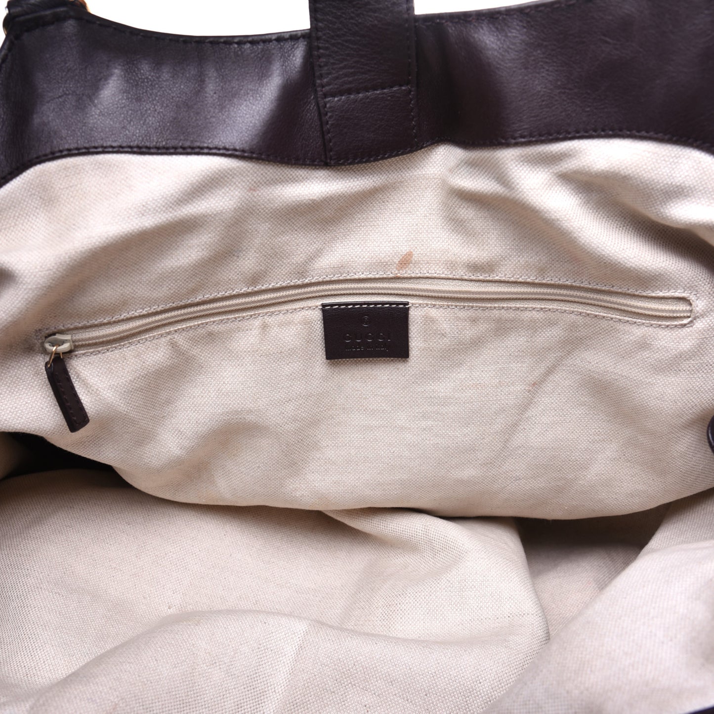Guccissima Signature Large Sukey Tote Chocolate