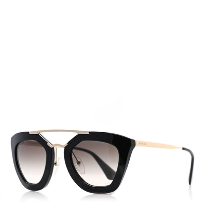 Prada Acetate Cinema Sunglasses SPR 09Q Black 1 of 8