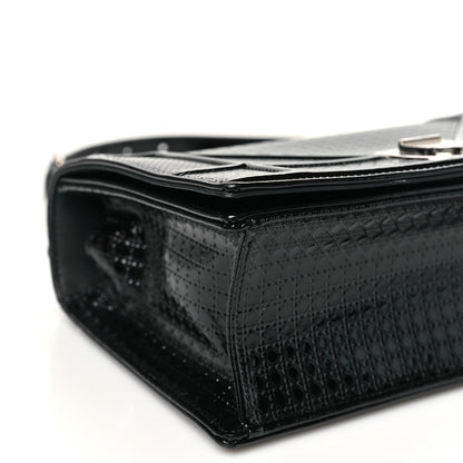 Christian Dior Patent Micro-Cannage Medium Diorama Flap Bag Onyx Black 9 of 10