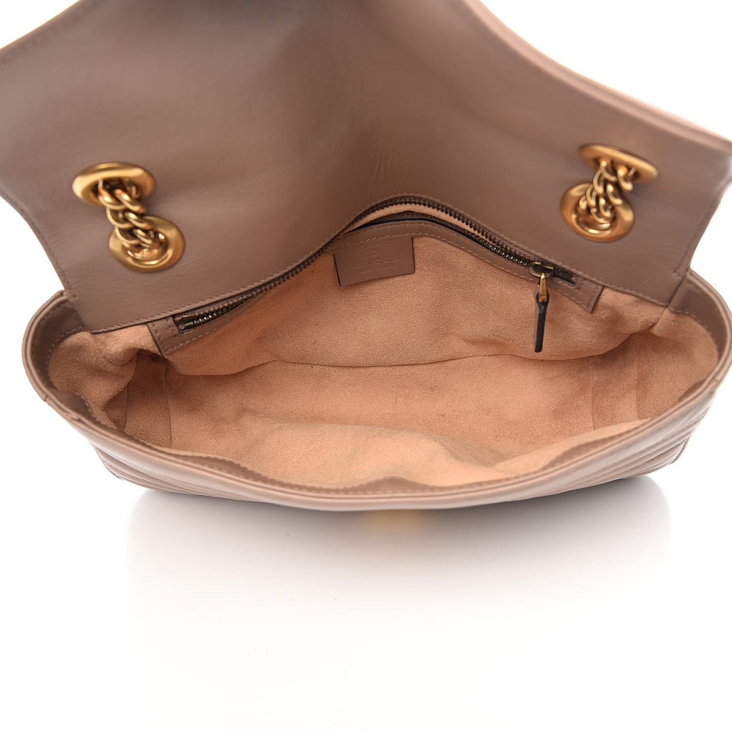 Calfskin Matelasse Small GG Marmont Shoulder Bag Porcelain Rose