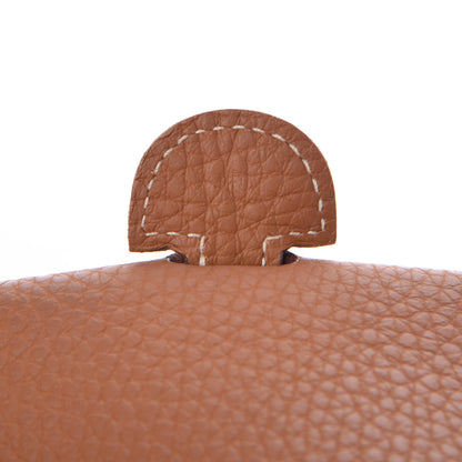 Hermes Taurillon Clemence Evelyne III PM Gold 7 of 9