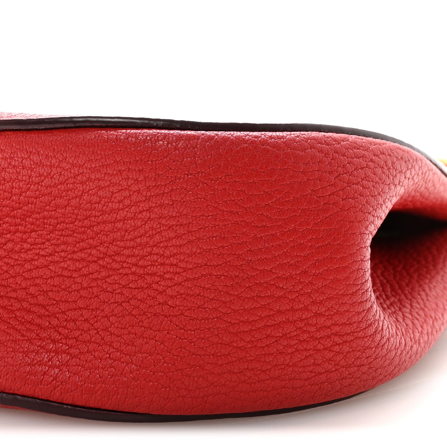 Chloe Grained Lambskin Drew Shoulder Bag Plaid Red 9 of 9