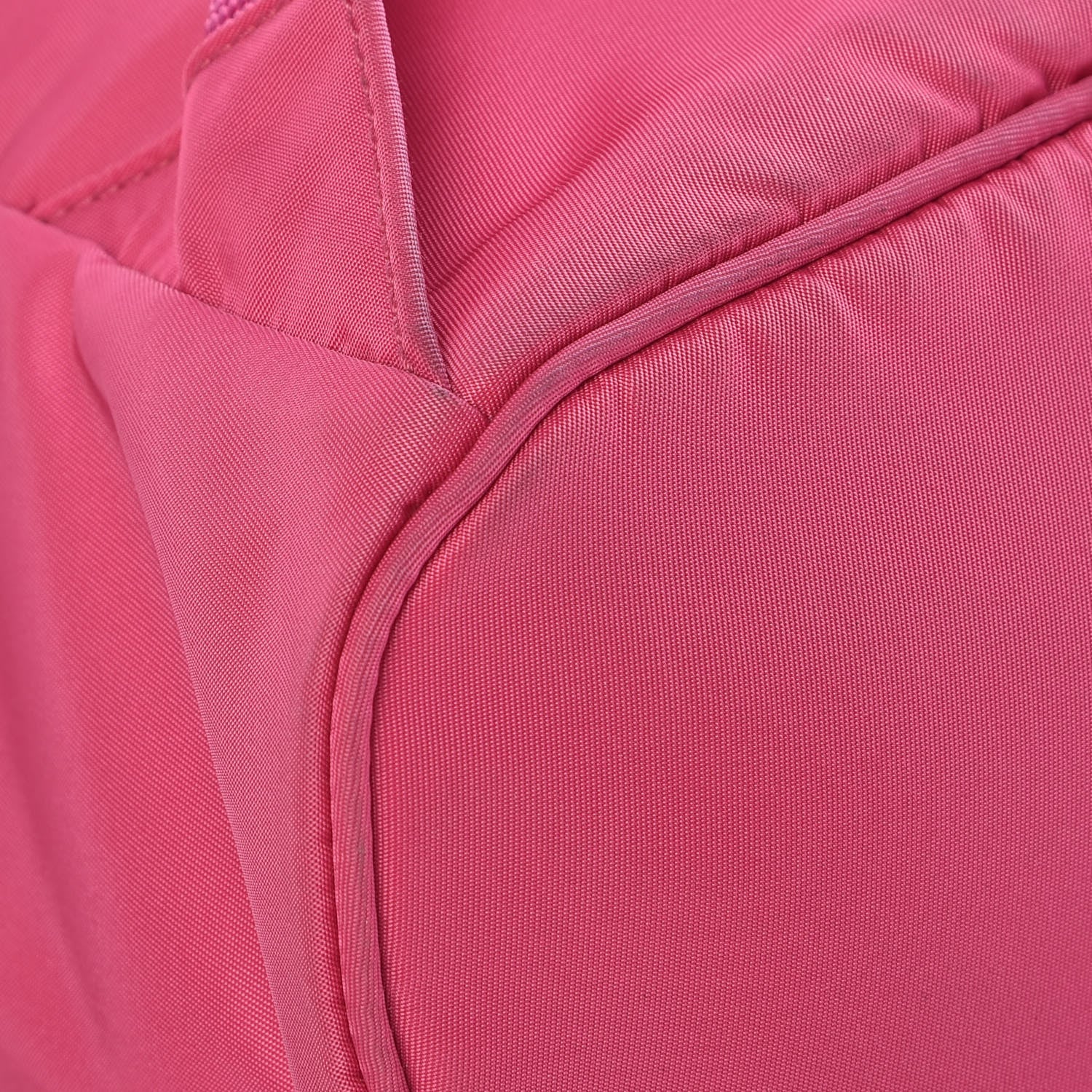 Prada Tessuto Nylon Vela Saffiano Mini Single Snap Buckle Backpack Fuxia 13 of 14