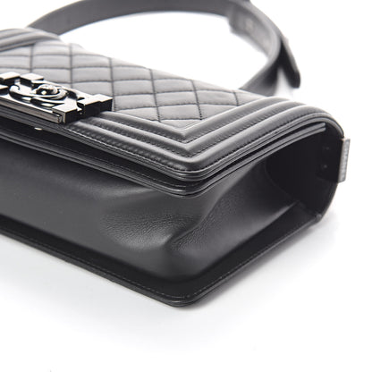 Chanel Calfskin Quilted Small Boy Flap So Black 9 of 10