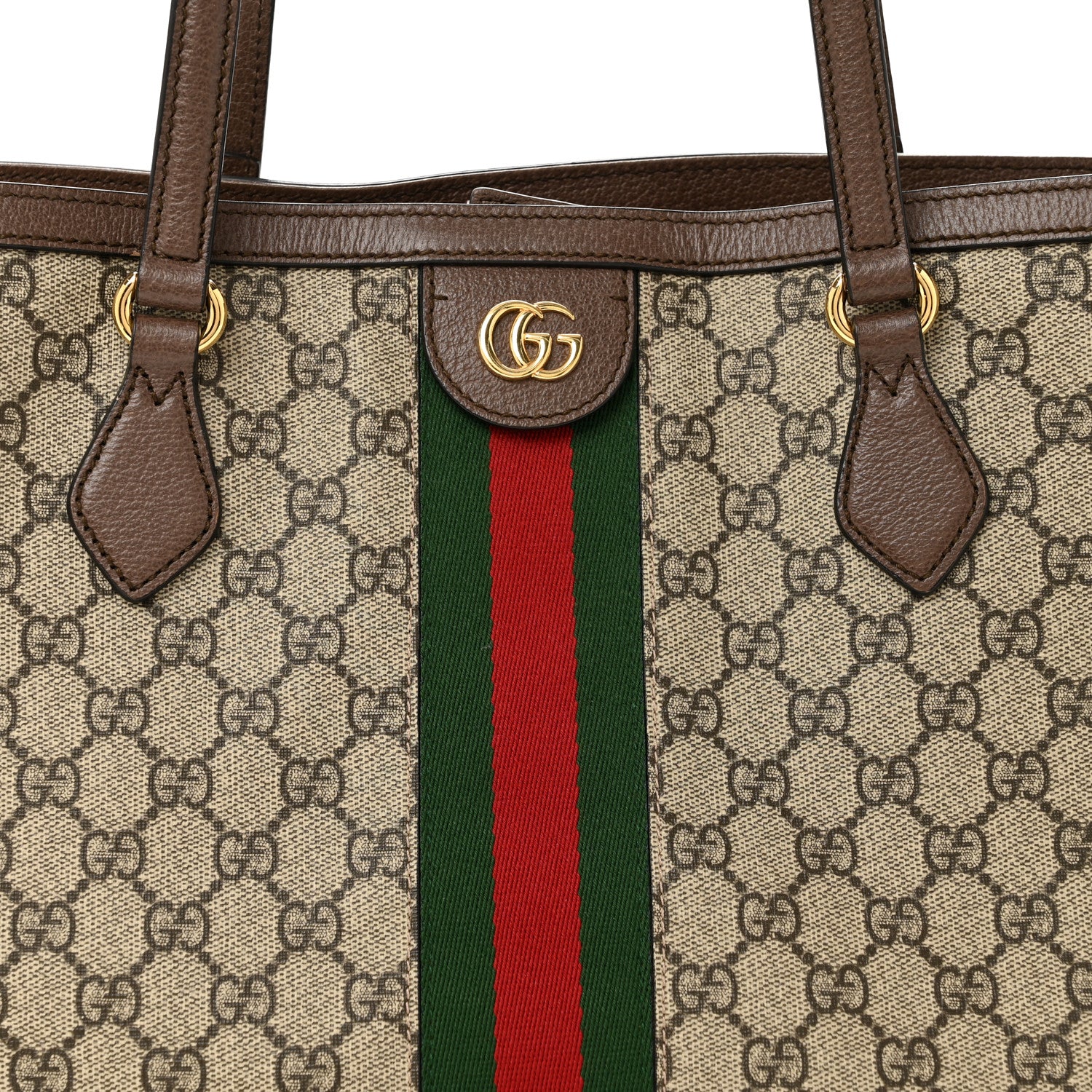 Gucci GG Supreme Monogram Medium Ophidia Shopping Tote Brown 8 of 11