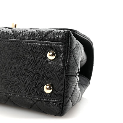 Chanel Caviar Quilted Mini Coco Handle Flap Black 10 of 10