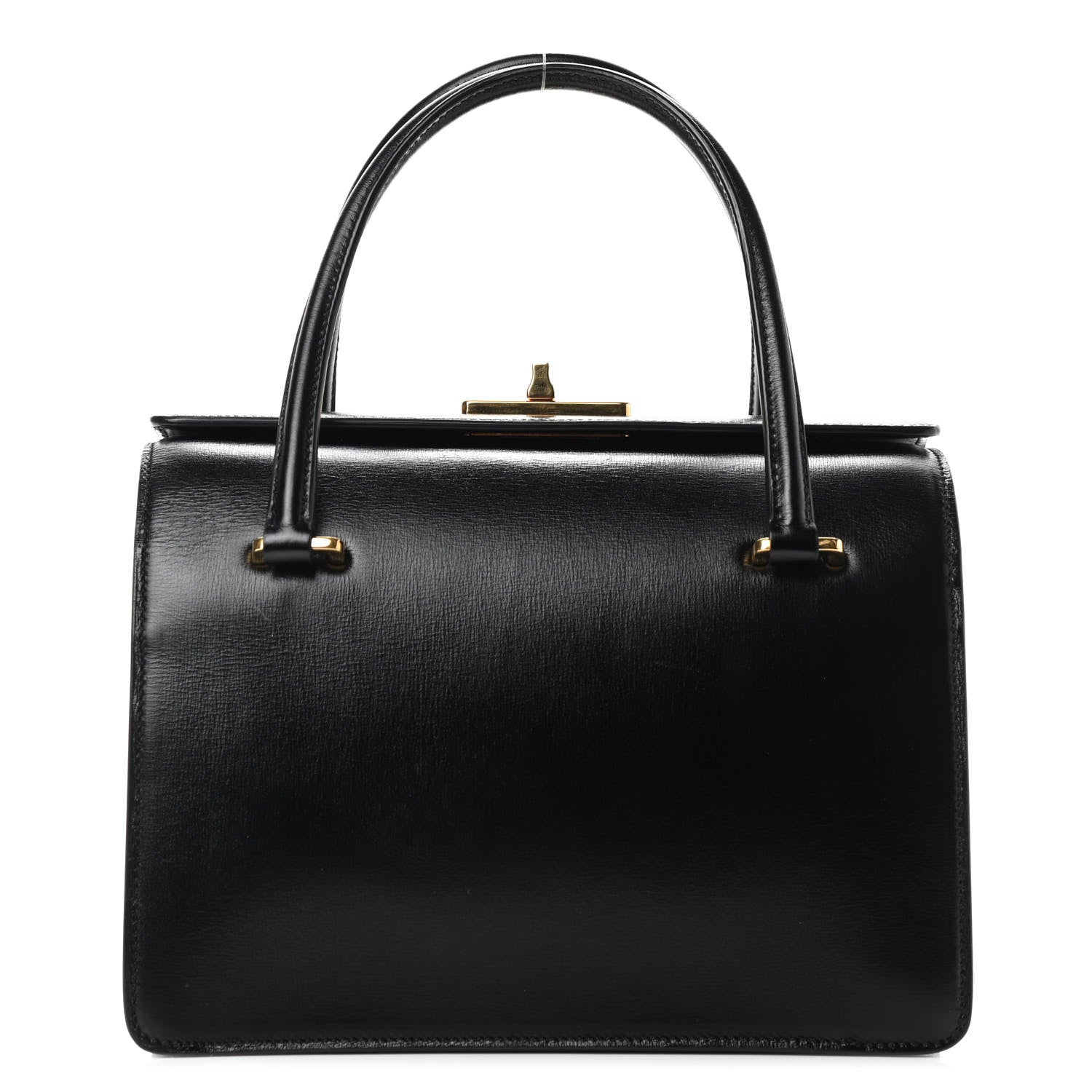 Prada Box Calfskin Bi-Color Shoulder Bag Black Begonia 1 of 9