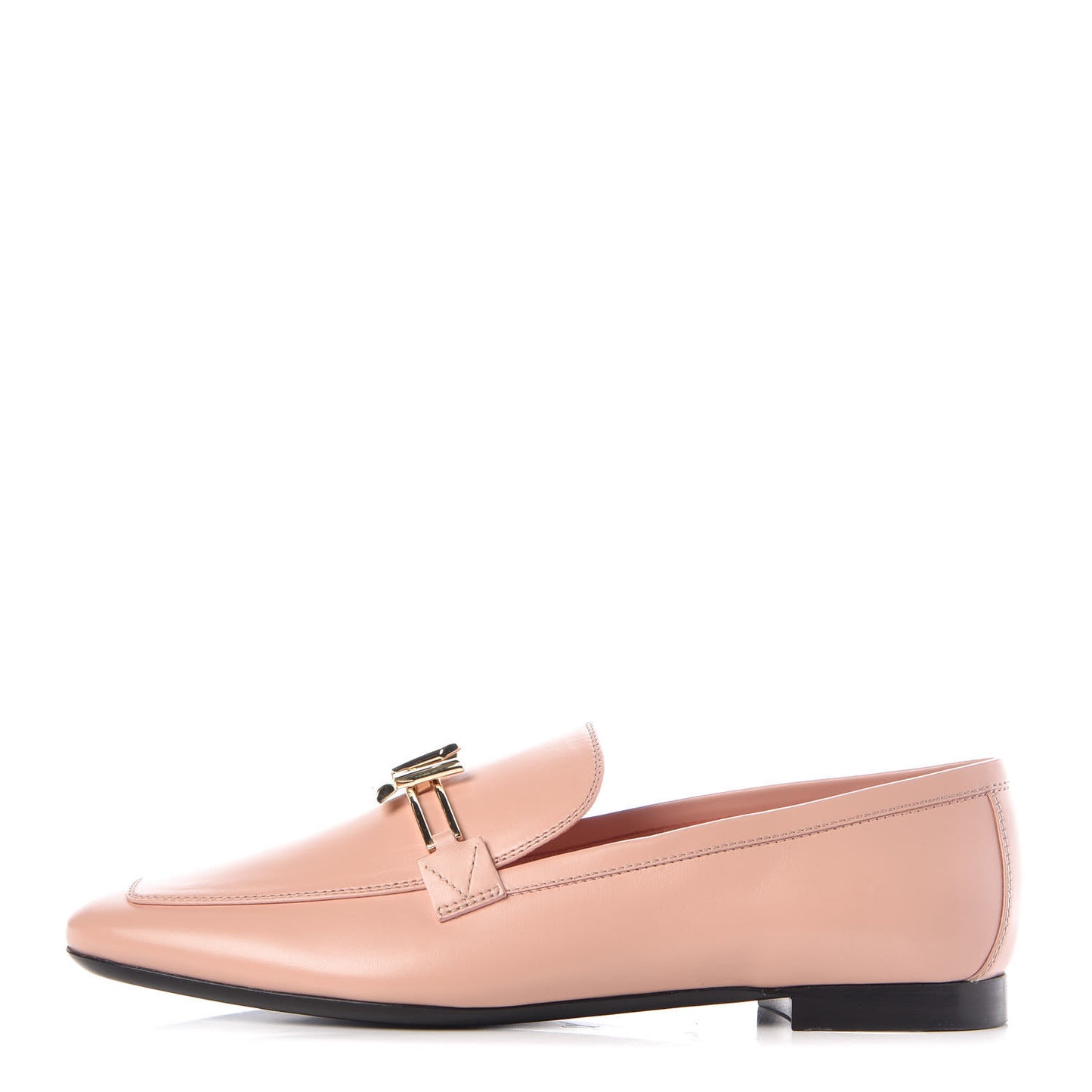 Calfskin Upper Case Flat Loafer 40 Rose Clair