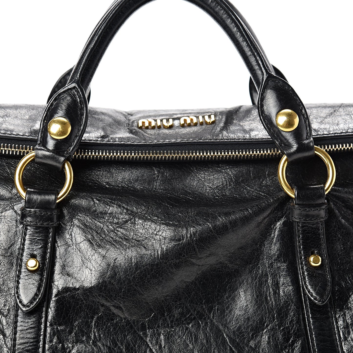 Vitello Lux Bow Tote Black